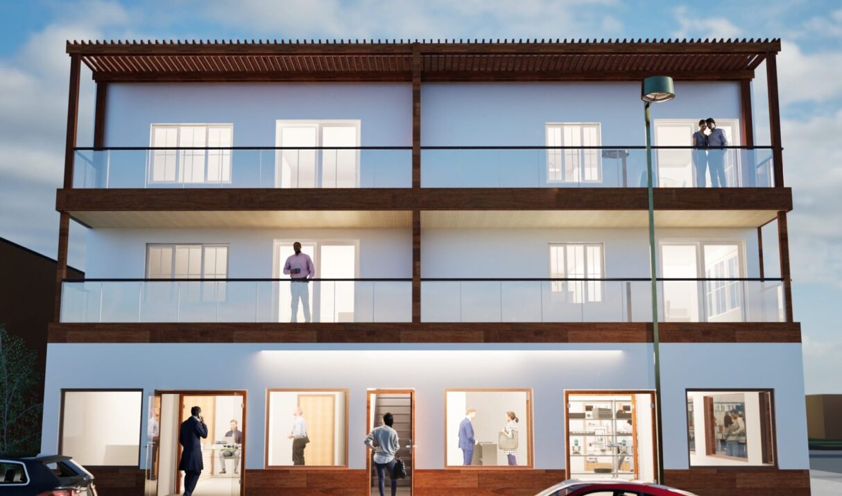 Semester two: mixed use wood framed